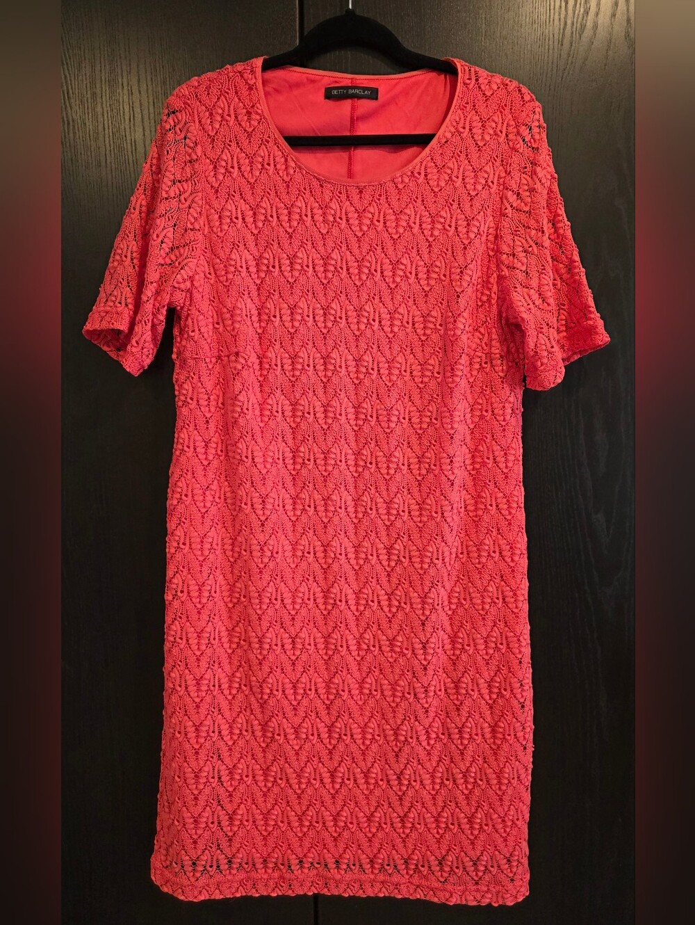 Betty Barclay Coral Lace Shift Dress